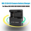 Universal LED Indicator Portable Camera Battery Charger Charging Dock MH-23 EN-EL9 Power Adapter For Nikon D40 D40X D60 D3000 D5000 D8000. 