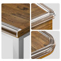 1M W Shape Anti Collision Table Edge Guard Strip Self Adhesive Transparent Soft Safety Furniture Corner Protector 1Roll.