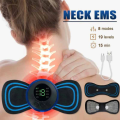 New Portable Mini Electric Neck Massager Back Body Portable With USB Charging Cable,EMS Electric Pulse Neck Massager Cervical Massage Patch Back Sticker Muscle Stimulator Portable Relief Pain Relax Massageador - Pure Mall. 