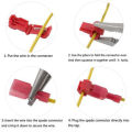 T-Shaped Wire Connector, Self-Peeling Quick-Splicing Wire Terminal. 