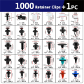 Car Push Retainer Clips 30 Most Popular Sizes Fasteners As Shown 1001 PCS Automotive Plastic Clips Auto Push Pin Rivets Set. 