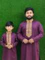 Father-Son Matching Panjabi With Stylish Design.