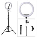 10inch Ring Light Tripod Stand Studio Set for YouTube/Facebook Live Video/Tiktok Video - 7 Feet Long 200 Cm. 