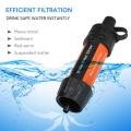 Outdoor Water Filter Straw Water Filtration System Water Purifier for Emergency Preparedness Camping Traveling Backpacking. 