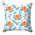 Throw Pillow Cover Dust-proof Flower Pattern Pillow Cover. 