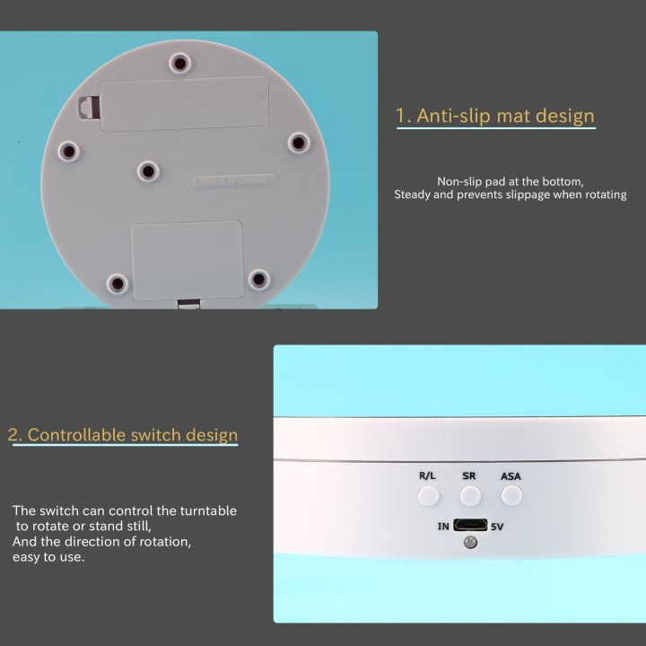 360%20Degree%20Round%20Rotating%20Turntable%20Display%20Stand%20Photography%20Accessories%20Studio%20Photo%20Background%20Stand%20New(White)%20-%20Image%205