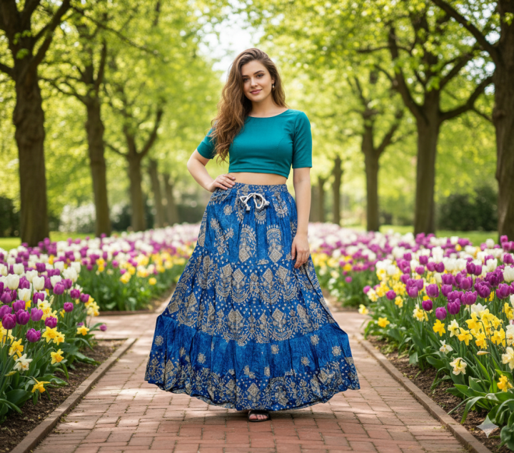 Regular%20Use%20Long%20Skirt%20For%20Ladies%20/%20Girls%20-%20Image%203
