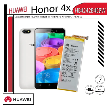 Huawei Honor 4x Battery Model: HB4242B4EBW (3000mAh) Original Equipment Manufacturer
