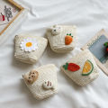 Children's Small Bags 2023 New Baby Girls Crossbody Bag Straw Girls Summer Cute Little Girl Woven Bag. 