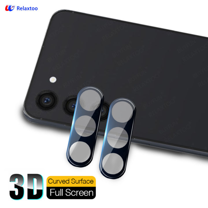 Relaxtoo for Samsung Galaxy S23 fe HD camera lens protective glass back cover for Samsung Galaxy s23fe anti-fall back lens case
