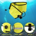 1M Scuba Diving Inflatable SMB Surface Signal Marker Buoy Visibility Float Signal Tube Sausage,Yellow. 