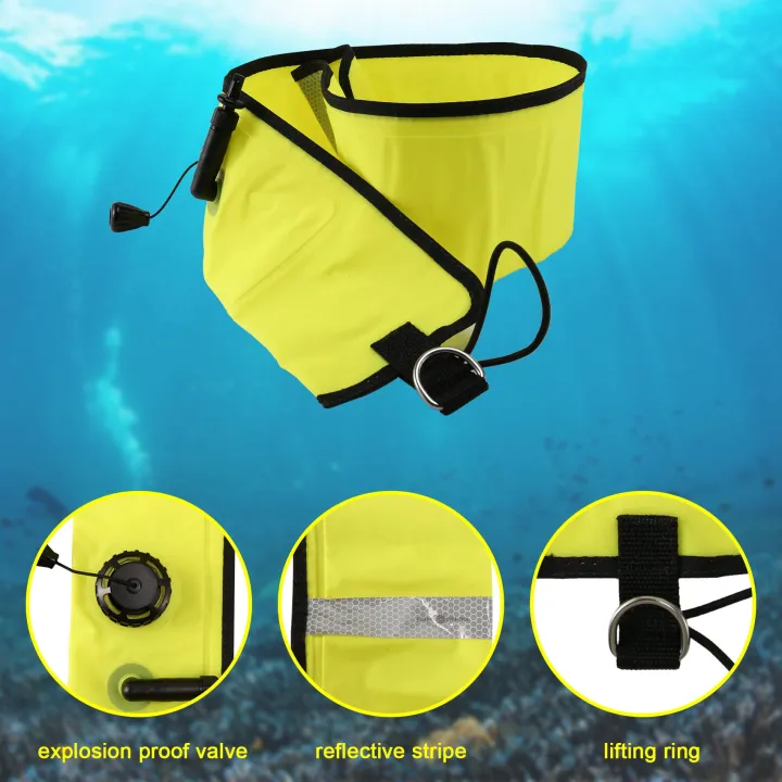 1M%20Scuba%20Diving%20Inflatable%20SMB%20Surface%20Signal%20Marker%20Buoy%20Visibility%20Float%20Signal%20Tube%20Sausage,Yellow%20-%20Image%204