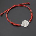 Catholic Religious Belief St. Benedict Cross Stainless Steel Bracelets Manual Chinese Knot Bracelets Men Adjustable Jewelry Gift. 