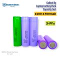 18650 Model 3.7-volt lithium-ion battery Power bank Battery Rechargeable battery 3-Pi's 1400 Mah battery-Better Quality. 