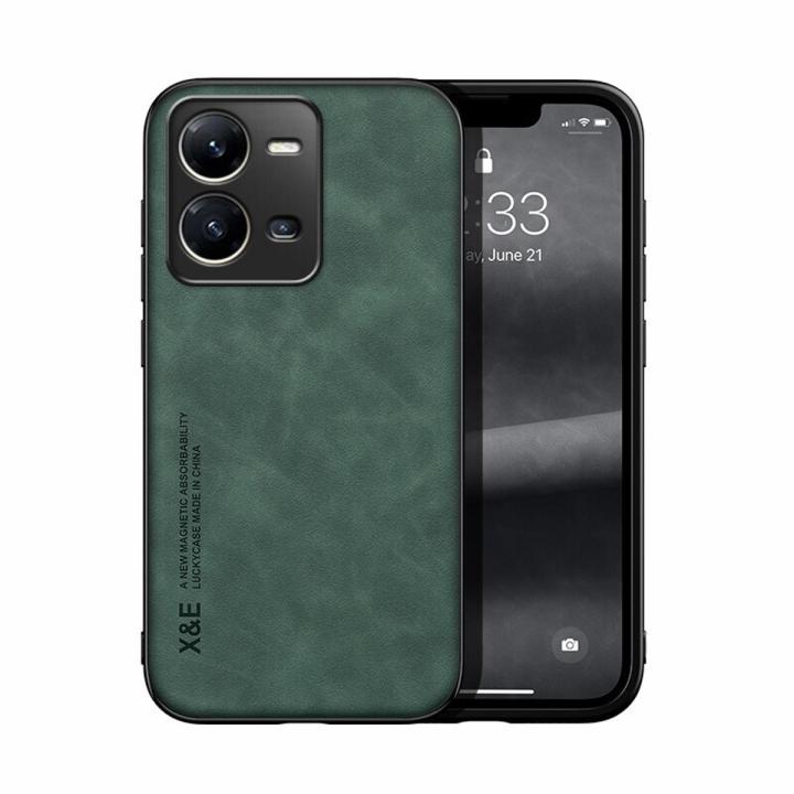 xprmy for Vivo V25 5G Phone Case Luxury Leather Skin Sensing TPU Wrap Back Cover