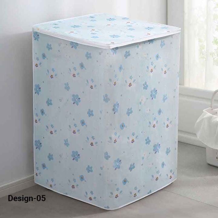 1pc%20Waterproof%20Washing%20Machine%20Cover,%20Top%20Loading%20Washing%20Machine%20Cover,%20Arranged%20Roller%20Laundry%20Dustproof%20Protector%20-%20Image%206