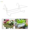 Hanging Railing Planters, Railing Flower Holder, Metal Stand Durable Art Rack, Planter Stand for Deck Railing, Flower Pot Holder for Patio Fence.