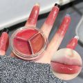 3 Colors Pigment Lipstick Long Lasting Non-stick Cup Moisturizing Lip Tint Lipgloss.
