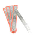 6 Inches / 15 cm Stainless Steel Double Scale Measuring Ruler Tool - 1pcs.