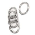 10 Pcs Stainless Steel Webbing Strapping Welded O Rings, 5 Pcs 40Mm X 5Mm & 5 Pcs 20Mm X 3Mm - Silver. 