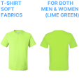 T-Shirt Soft & Comfortable Elastic Fabrics (For Both Men & Women) Lime Green.