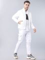 Pantoneclo Premium Quality Men's Padding Jacket - Smoke Green & White.
