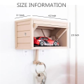 3D Key Holder for Wall, Key Organizer Wall Mount, Hotwheel Car Garage with Opening Door, Car Key.