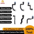 Single Front Camera Proximity Sensor Flex For iPhone 13 12 11 Pro Mini X XR XS MAX Replacement Front Small Camera Cable Patrs. 