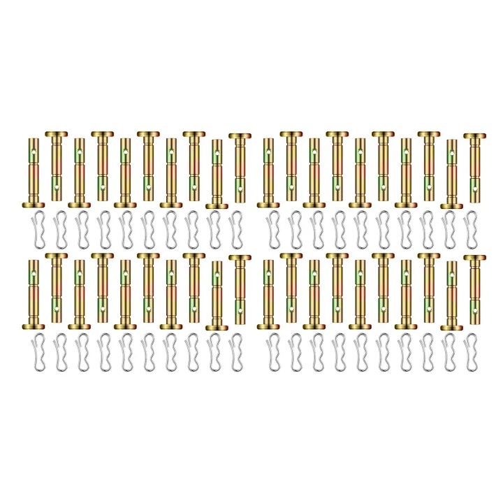 80 Pieces Shear Pins and Cotter Pins 738-04124 and 714-04040 Replacement Shear Pin and Bow Tie Lock Cotter