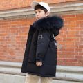 -30 Degree Russian Winter Down Jacket For Boy Waterproof Thicken Warm Boy Outerwear Coat 5-14 Years Teenage Boy Parka Snowwear. 