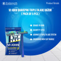 VI-John Shavepro Triple Blade Razor ( Pack of 5 pcs ). 