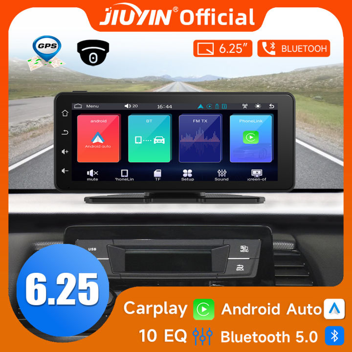 JIUYIN Universal Car Radio Multimedia Navigation Wireless Carplay Apple Android Auto 6.25“ Touch Screen Bluetooth Music Player