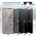 2pcs for Tecno Spark 20 Pro Plus Privacy Glass Screen Protector Film for Tecno Spark 20 Pro+ Full Cover Screen Tempered Glass Privacy Protector Phone Case.