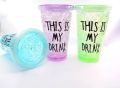 Sitwell Frosty Jar Freezing Gel Mug with straw and lid for Juice, Soft Drinks, Water 350 ml Sipper..