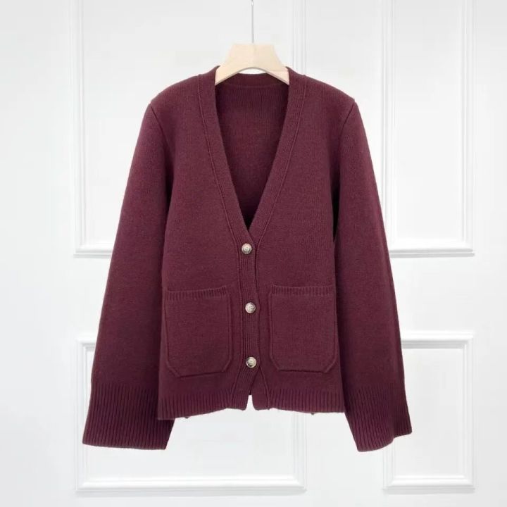 Naizaiga%20100%20merino%20wool%20solid%20brown%20black%20gray%20white%20thicken%20long%20sleeve%20Women%20cardigans%20female%20sweater%20WLHL40%20-%20Image%206