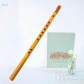 Bamboo Flute Portable 9 Holes for Children and Beginners Vertical Flute. 