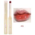 Love Heart Shaped Lipstick Pen Lip Glaze Jelly Mirror Flower Lip Gloss Moisturising Lipstick Stick Transparent Korean Cosmetics. 
