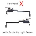 Ear Earpiece Speaker For IPhone 11 12 13 Pro Max MINI XS Max XR X Earphone Proximity Light Sensor Flex Ribbon Cable. 