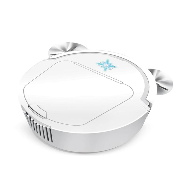 Robot Vacuum Cleaner Quiet 1800Pa Strong Suction Deep Cleaning Robotic Vacuum Cleaner Sweeping & Mopping-white