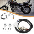 LI 12V Motorcycle Speedometer Sensor Cable With 2 Magnets Digital Instrument Sensor, Speedometer Replacement Kit Universal For Motorbike ATV Scooter. 