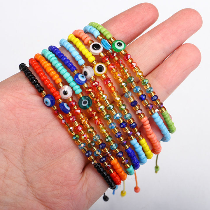 2024%20Fashion%20Evil's%20Eye%20Seed%20Beaded%20Bracelet%20Handmade%20Adjustable%20Women%20Bracelet%20Colorful%20Seed%20Beads%20Bracelet%20(KB8516)%20-%20Image%207