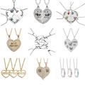 New Best Friends Necklace For Women Girls Broken Heart Puzzle Musical Note Pendant Necklaces BFF Friendship Forever Jewelry Gift.