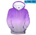 New 2022 3D Hoodies Men/Women Sweatshirts Colourful Gradient Hoodde Mens Solid Color Hooded Boy/Girls Rainbow Coats.