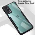 Back Cover for OnePlus Nord 2 5G Transparent Black Dual Protection Slim Fit Case. 