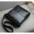 Men'S Shoulder Bag PU Leather Side Cross Sling Messenger Bolsas Satchel Commuting Crossbody Square Essentials Porter Bag Husband.