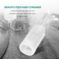 NAMUNY 30Pcs Universal Spray Tool Filters Disposable HVLP Gravity Feed Paint Strainers Fine Mesh, White.