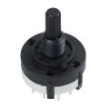 5X 3P4T 3 Pole 4 Position Single Wafer Band Selector Rotary Switch W Knob.