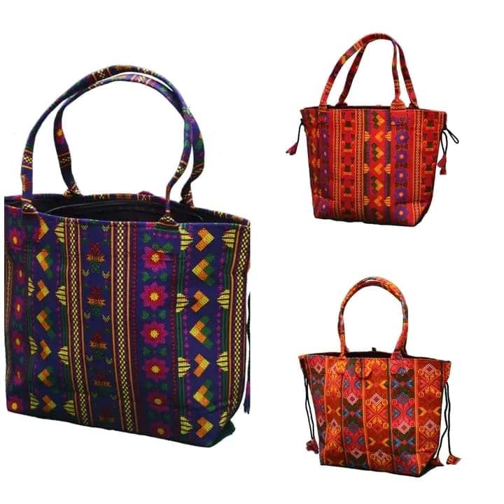Homemade Cotton Hand Bag For Women - Add A Touch Of Elegance To Your Outfit With This Handcrafted Cotton Bag, Making It The Perfect Accessory