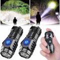 Three-Eyed Monster Mini Flash Super Power Flashlight, German Three-Eyed Monster Mini Flash Super Power Flashlight, Three-Eyed Monster Mini Flashlight, Portable Mini LED Flashlight - (Black). 