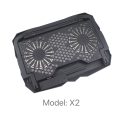 X2 Two Fans USB Laptop Cooling Pad Big Metal Mesh Surface With Two Silent Fans Diameter of 14 cm with Blue LED Lights Gaming Gamer..